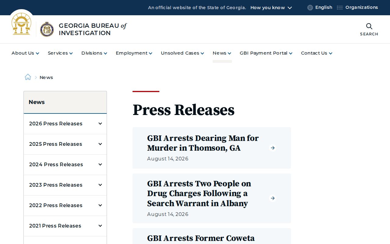 Georgia Bureau of Investigation official Lowndes County crime news source